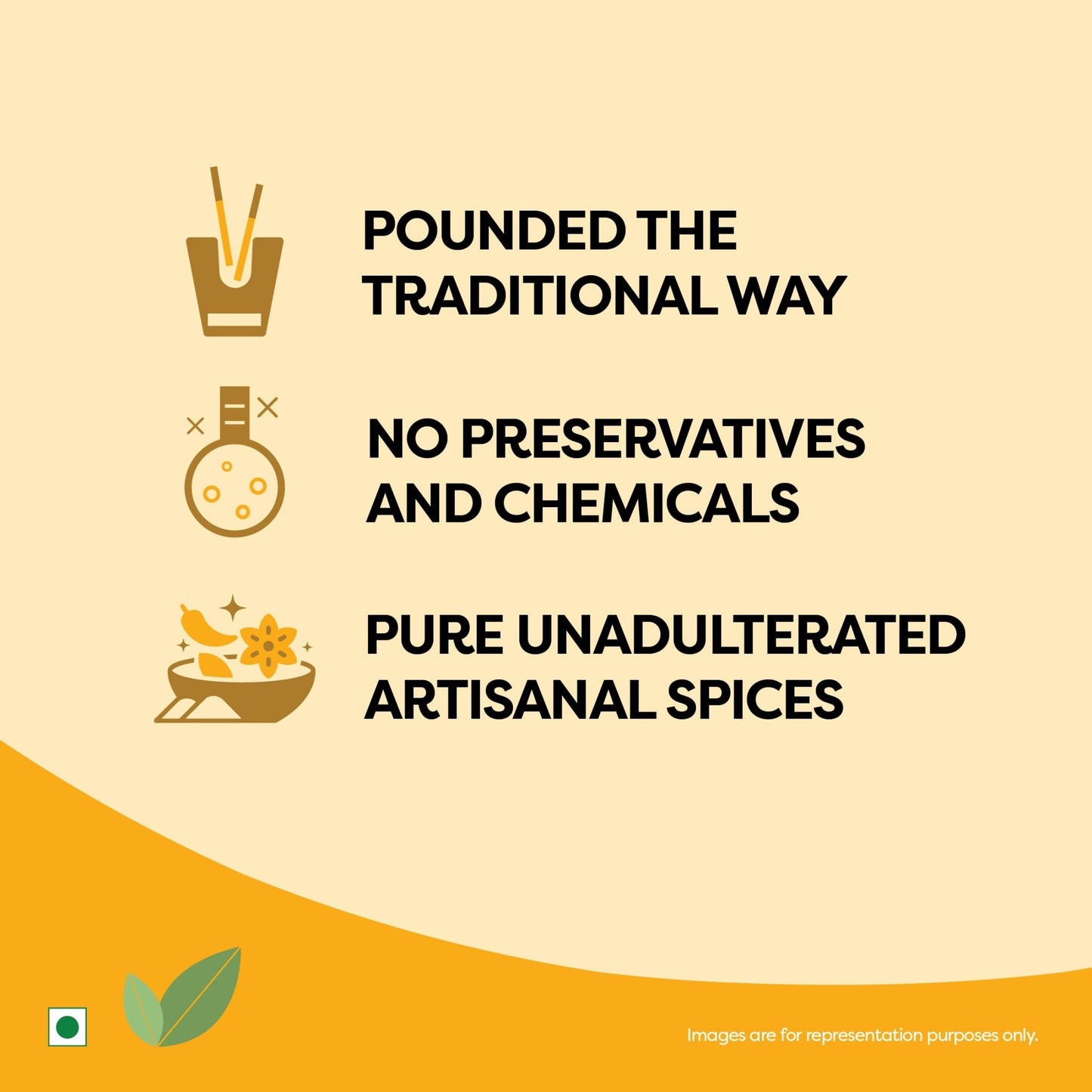 Lakadong Turmeric Powder (Curcumin content 9 - 12%) - Spice Basket