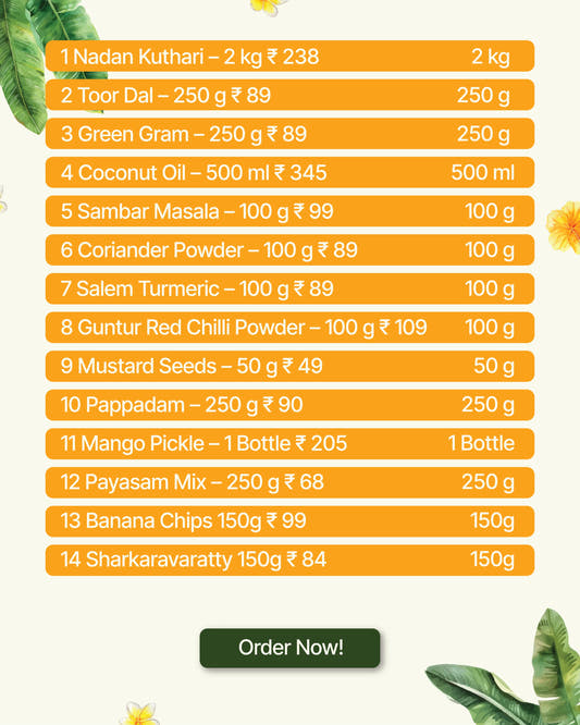 Grand Onam Sadhya box