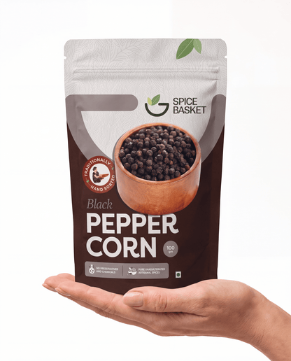 Idukki Black Peppercorn- 50g/ 100g-Spice Basket