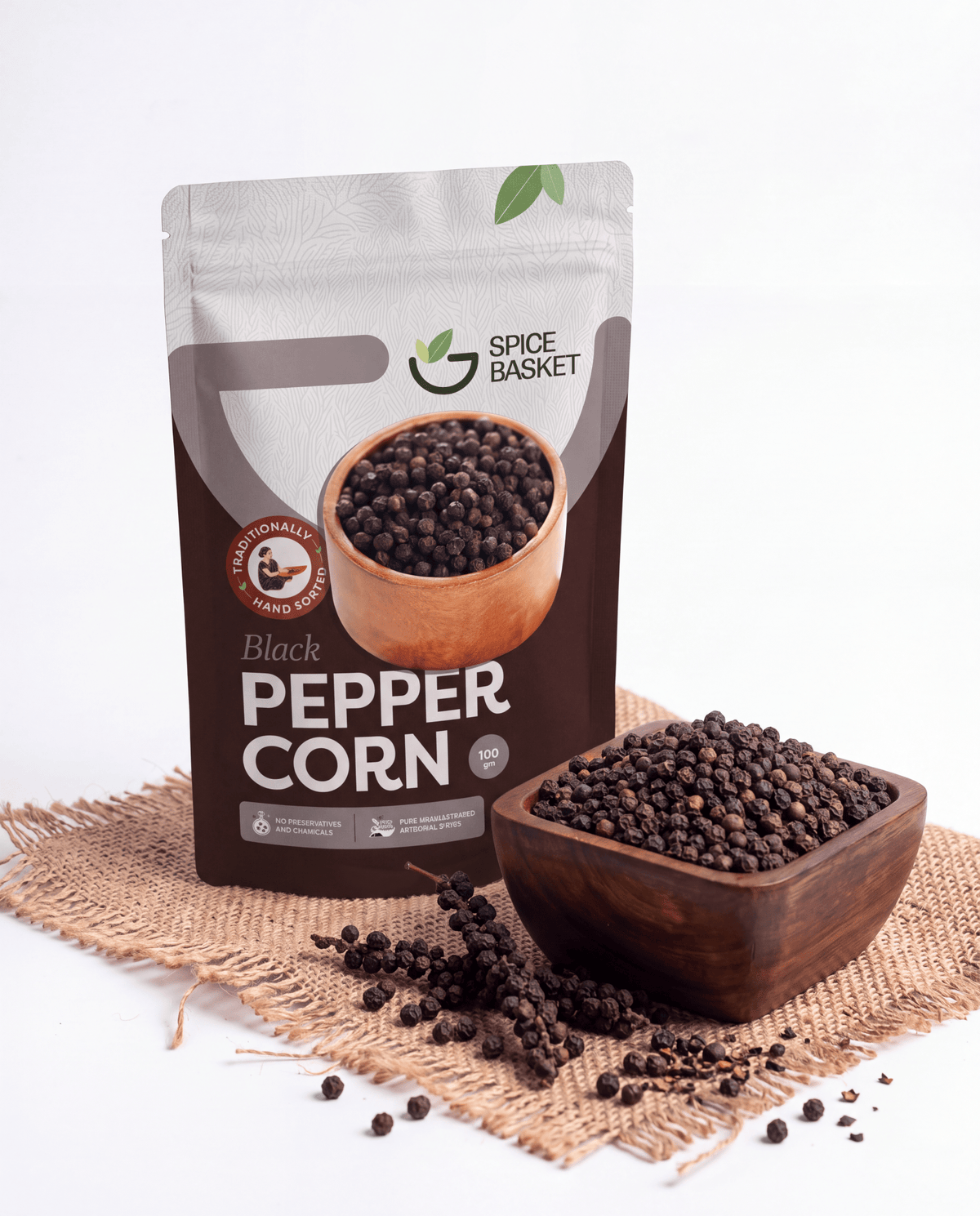 Idukki Black Peppercorn- 50g/ 100g-Spice Basket