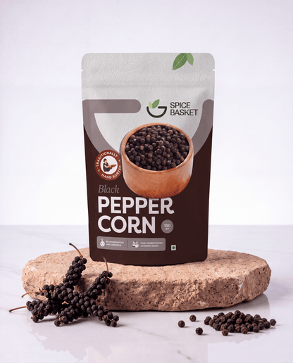 Idukki Black Peppercorn- 50g/ 100g-Spice Basket