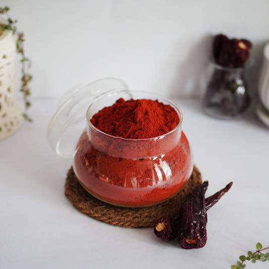 Kashmiri Chilly Powder Stemless (Dabby) - Spice Basket