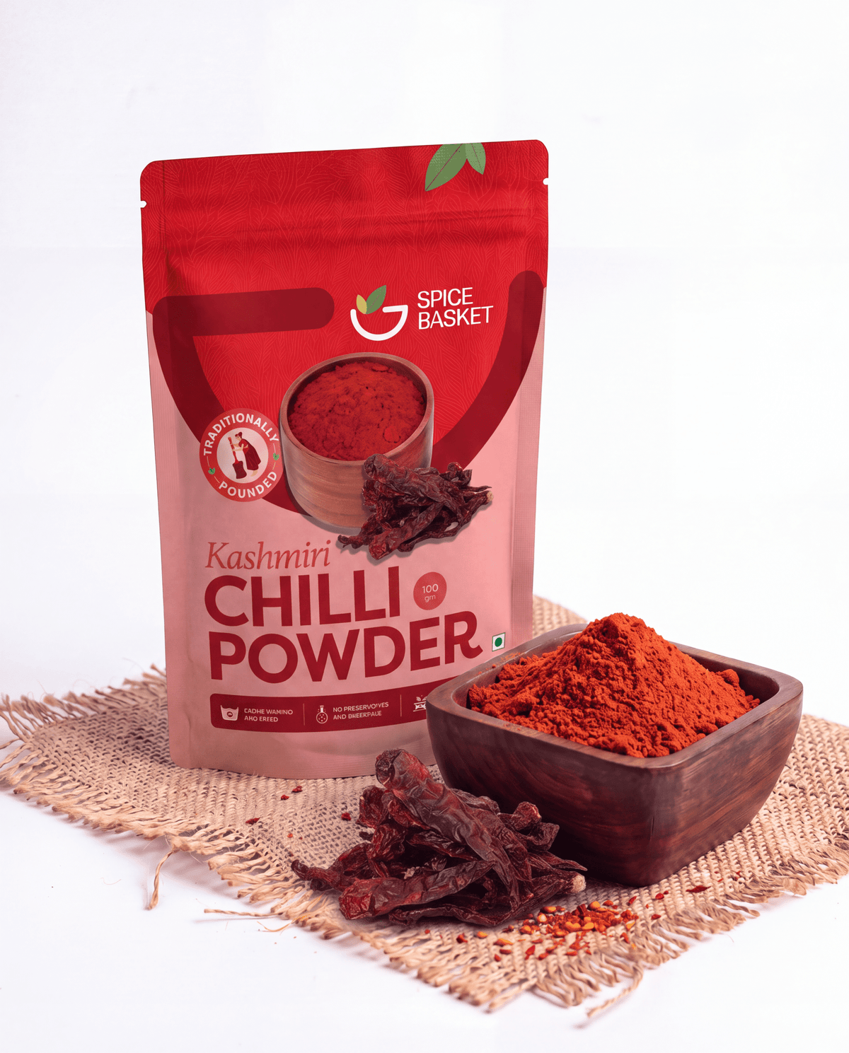 Kashmiri Chilly Powder Stemless (Dabby)-Spice Basket