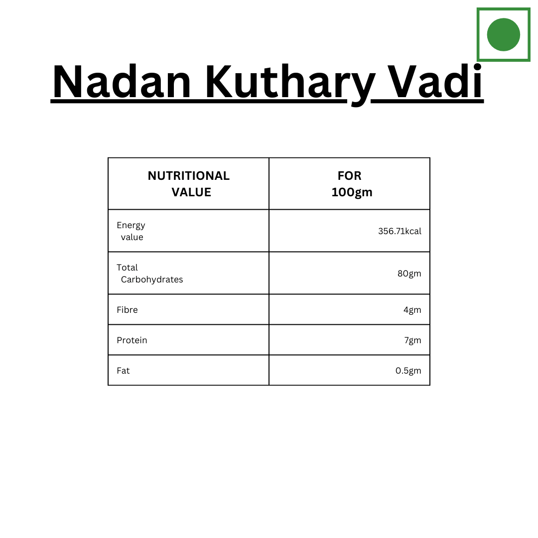 Nadan Kuthary Vadi - 1kg-Spice Basket
