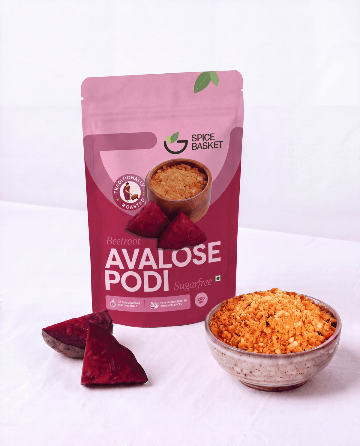 Sugar Free Beetroot Avalose Podi-Spice Basket