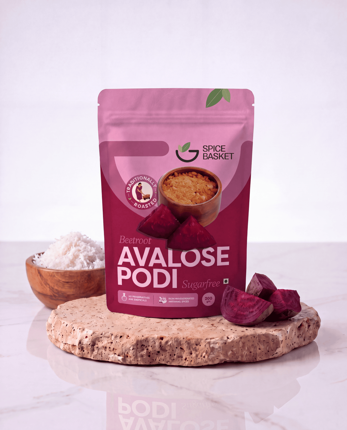 Sugar Free Beetroot Avalose Podi-Spice Basket