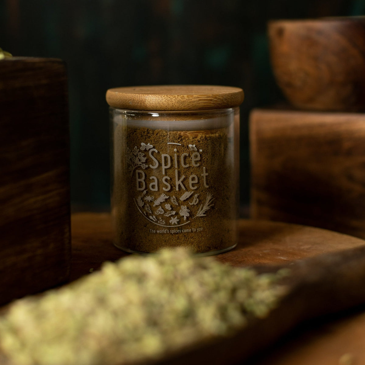 Green Coriander Powder-Spice Basket